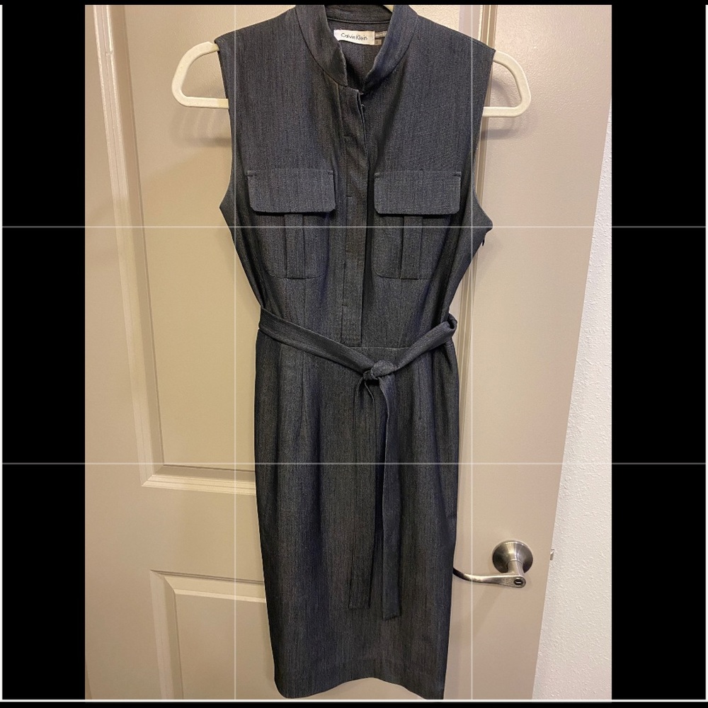 Calvin Klein dark grey dress